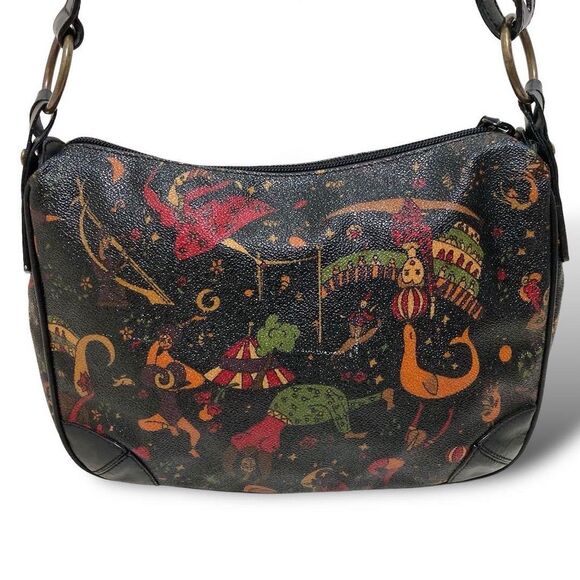 Piero Guidi Magic Circus Coated Canvas Satchel - Picture 4 of 16